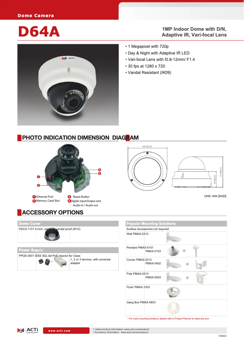 Image de la première page du manuel de l'appareil D64A