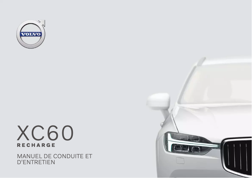 Image de la première page du manuel de l'appareil XC60 Recharge Plug-in Hybrid (2020)