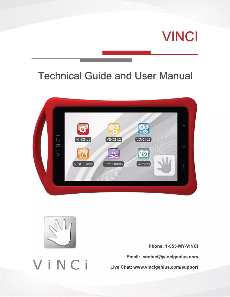 Page n°1 - Manuel utilisateur VINCI Tab III M