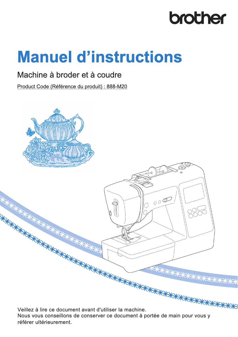 Page 1 de la notice Manuel utilisateur Brother LB6950