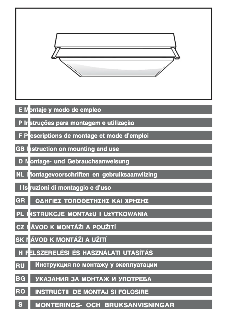 Page 1 de la notice Manuel utilisateur Elica Concorde SE IX/F/50