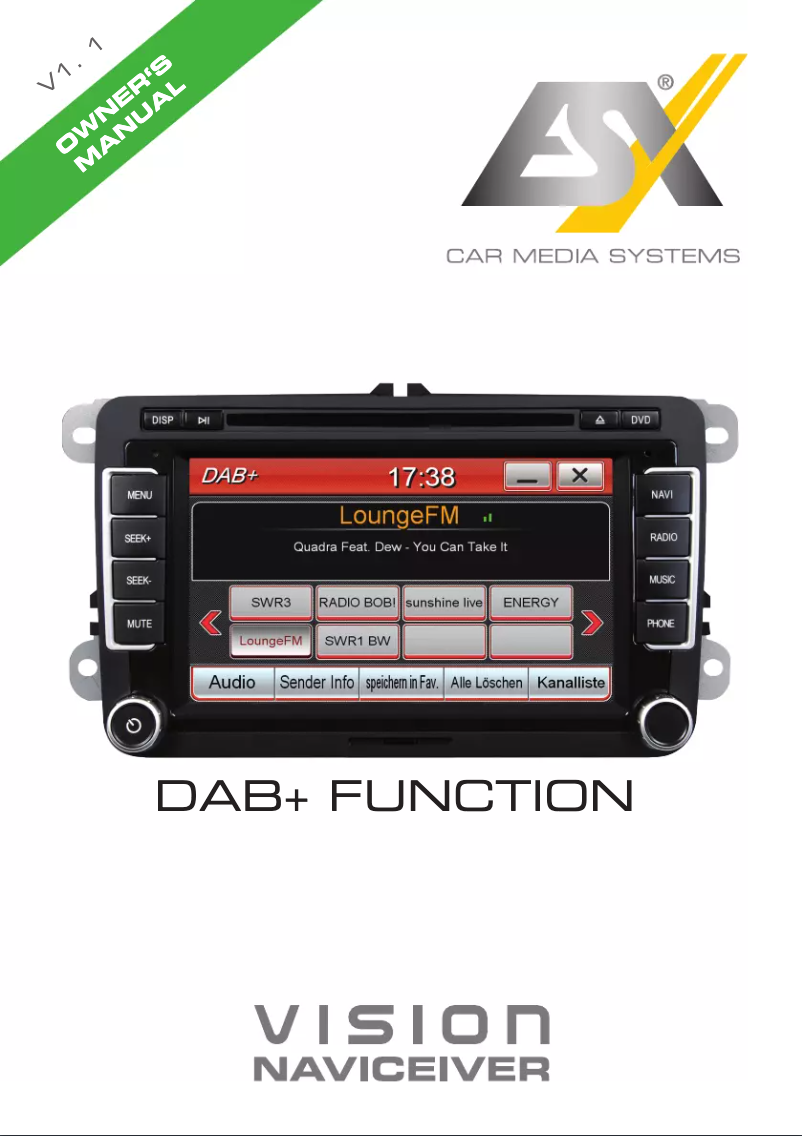 Página 1 del manual Manual de usuario ESX VN810