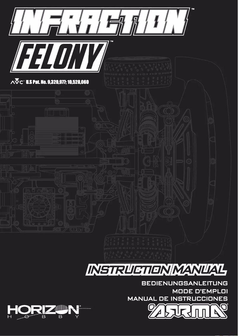 Page n°1 - Manuel utilisateur ARRMA Felony 6S BLX Street Bash