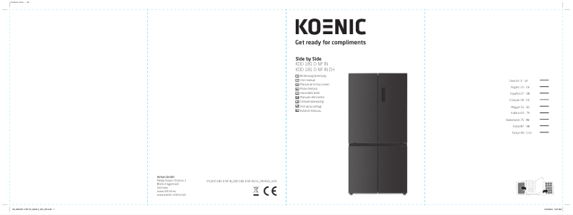 Page n°1 - Manuel utilisateur Koenic KDD 181 D NF IN