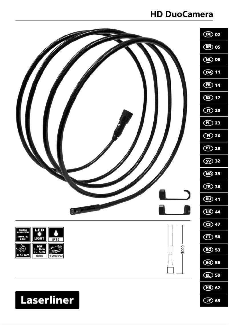 Image de la première page du manuel de l'appareil VideoFlex HD Duo