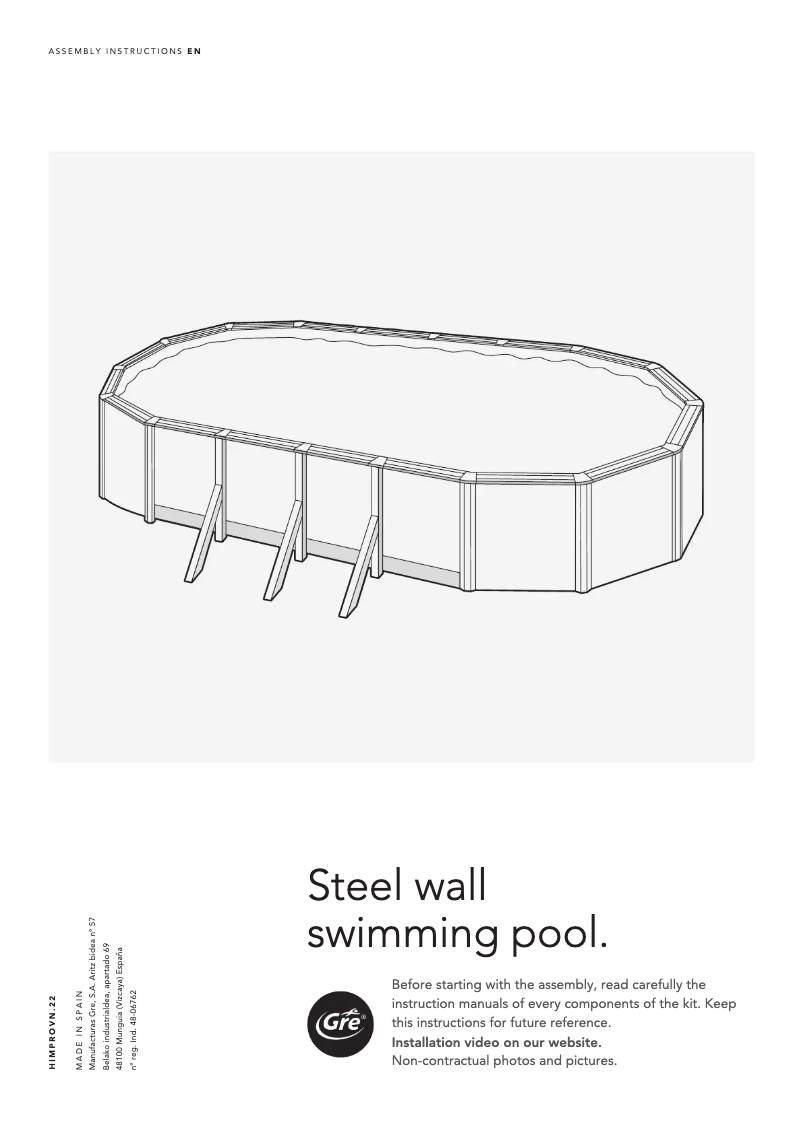 Image de la première page du manuel de l'appareil KITPROV738WO