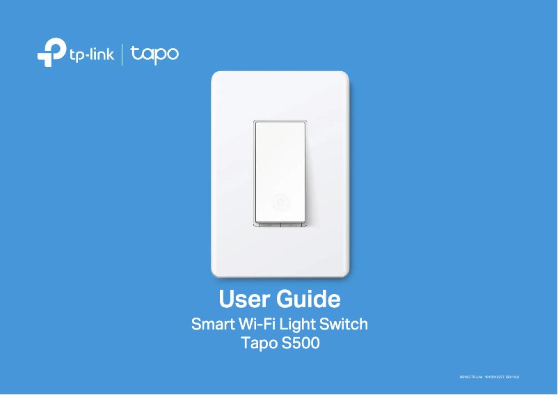 Page n°1 - Manuel utilisateur TP-Link Tapo S500