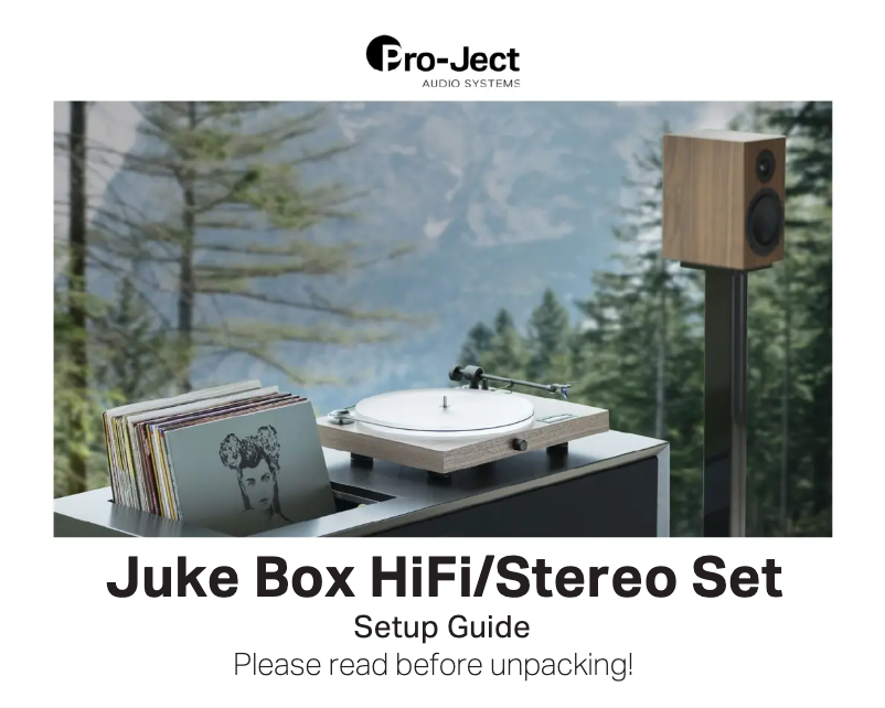 Imagen de la primera página del manual del dispositivo Juke Box E1