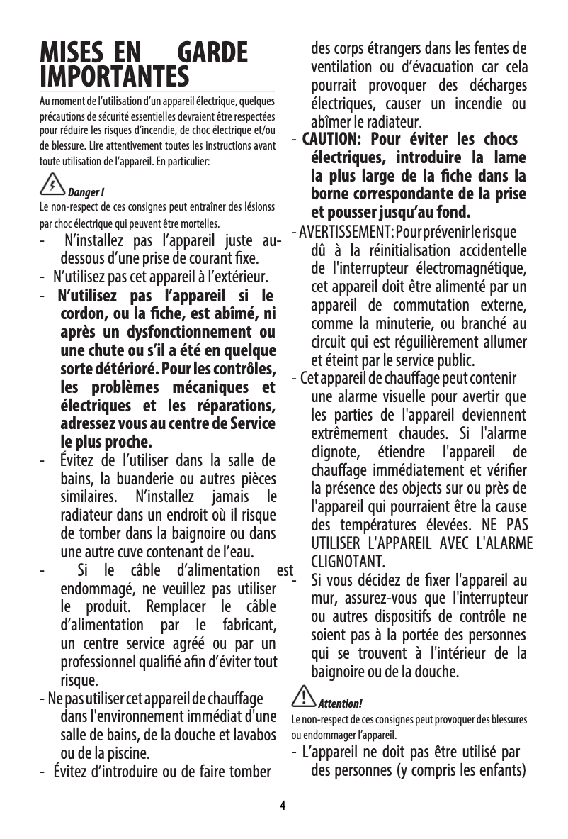 Page 1 de la notice Manuel utilisateur DeLonghi SlimStyle HCX9115ECA