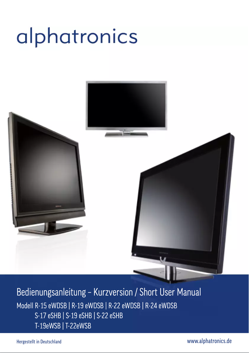 Page n°1 - Manuel utilisateur Alphatronics M-22W EWDCR