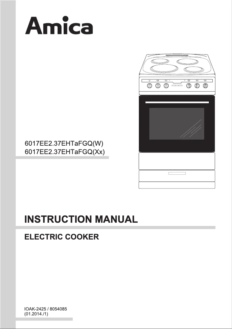 Página 1 del manual Manual de usuario Amica 608EE2TA