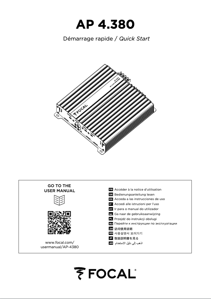 Image de la première page du manuel de l'appareil AP 4.380