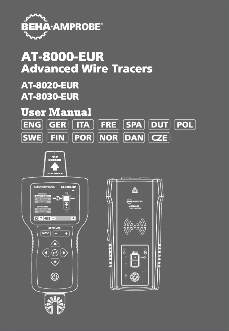 Image de la première page du manuel de l'appareil AT-8020-EUR