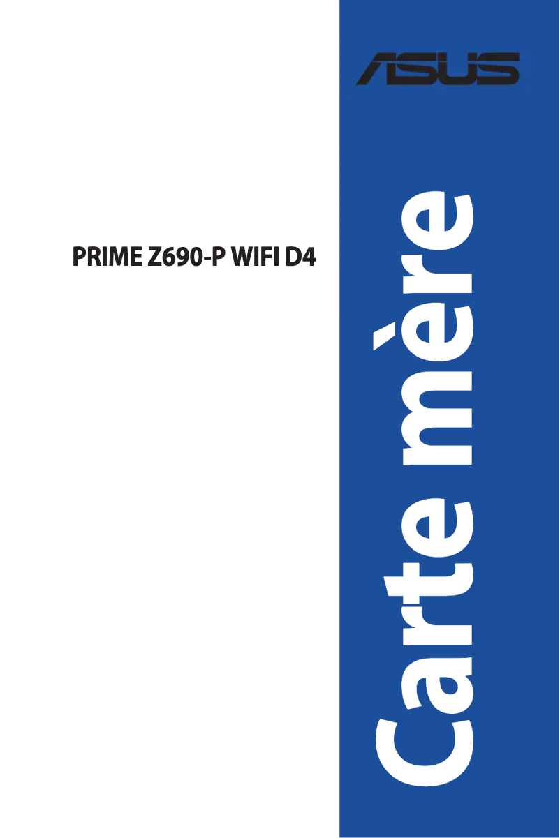 Page 1 de la notice Manuel utilisateur Asus Prime Z690-P WIFI D4