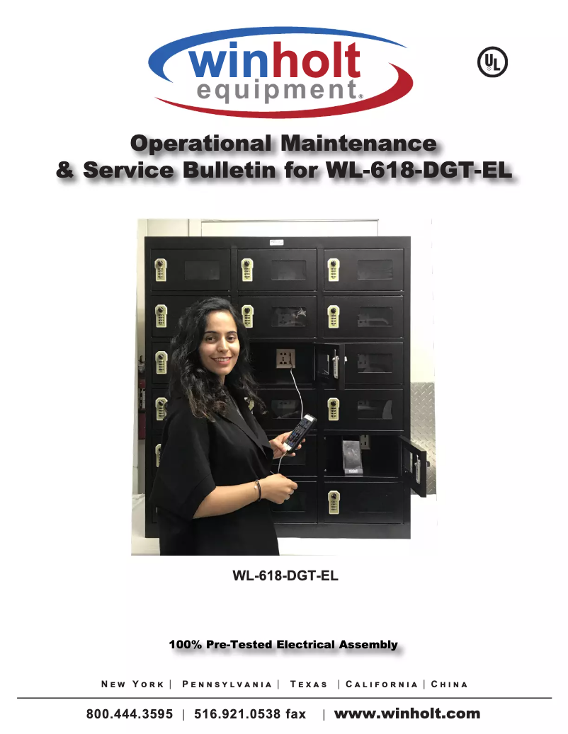 Page 1 de la notice Manuel utilisateur Winholt WL-618-DGT-EL