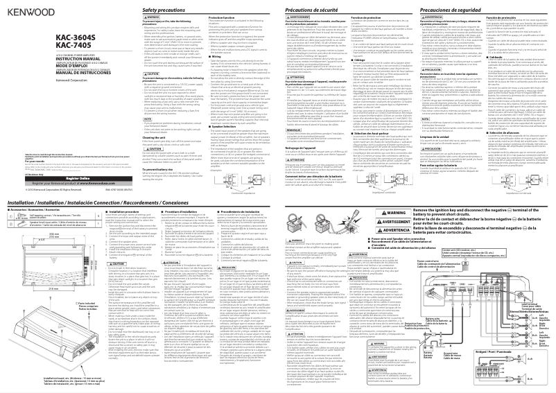 Imagen de la primera página del manual del dispositivo KAC-7405