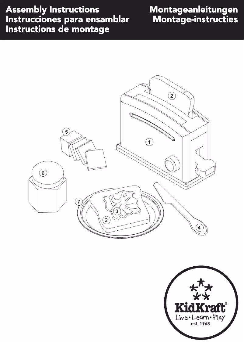 Image de la première page du manuel de l'appareil Pastel Toaster Set