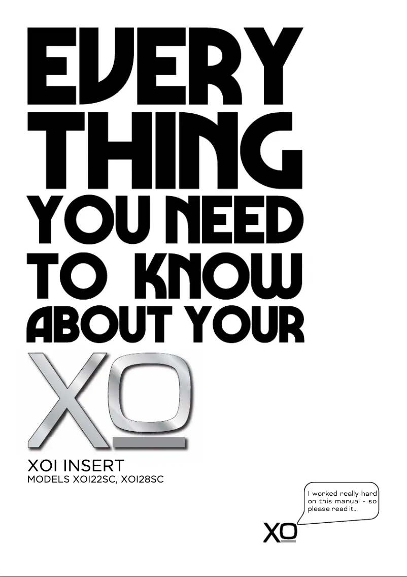 Page n°1 - Manuel utilisateur XO XOI28SC