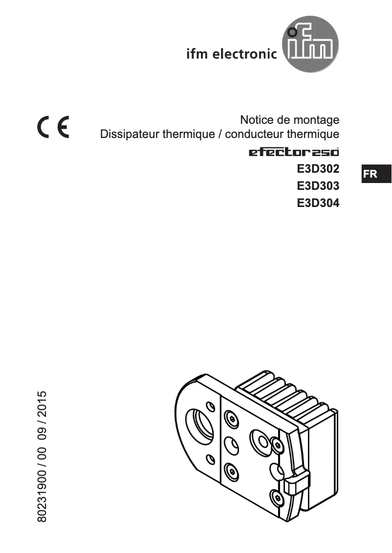 Image de la première page du manuel de l'appareil E3D302