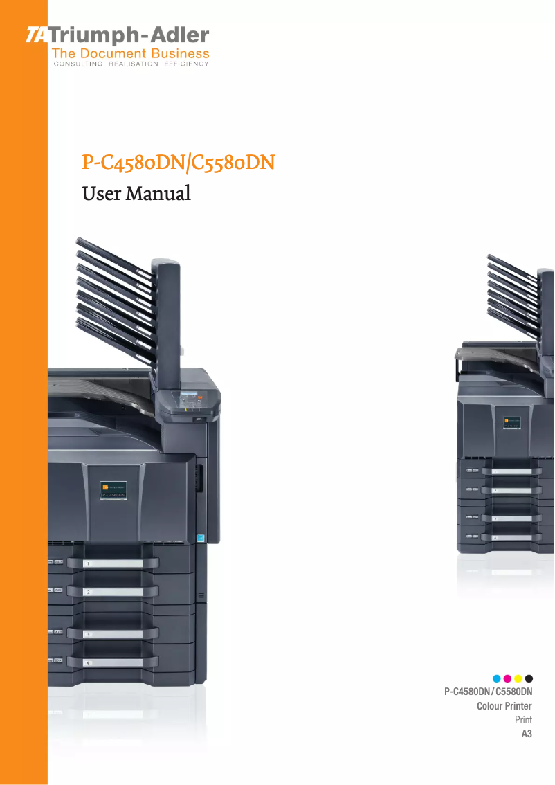 Image de la première page du manuel de l'appareil C5580DN