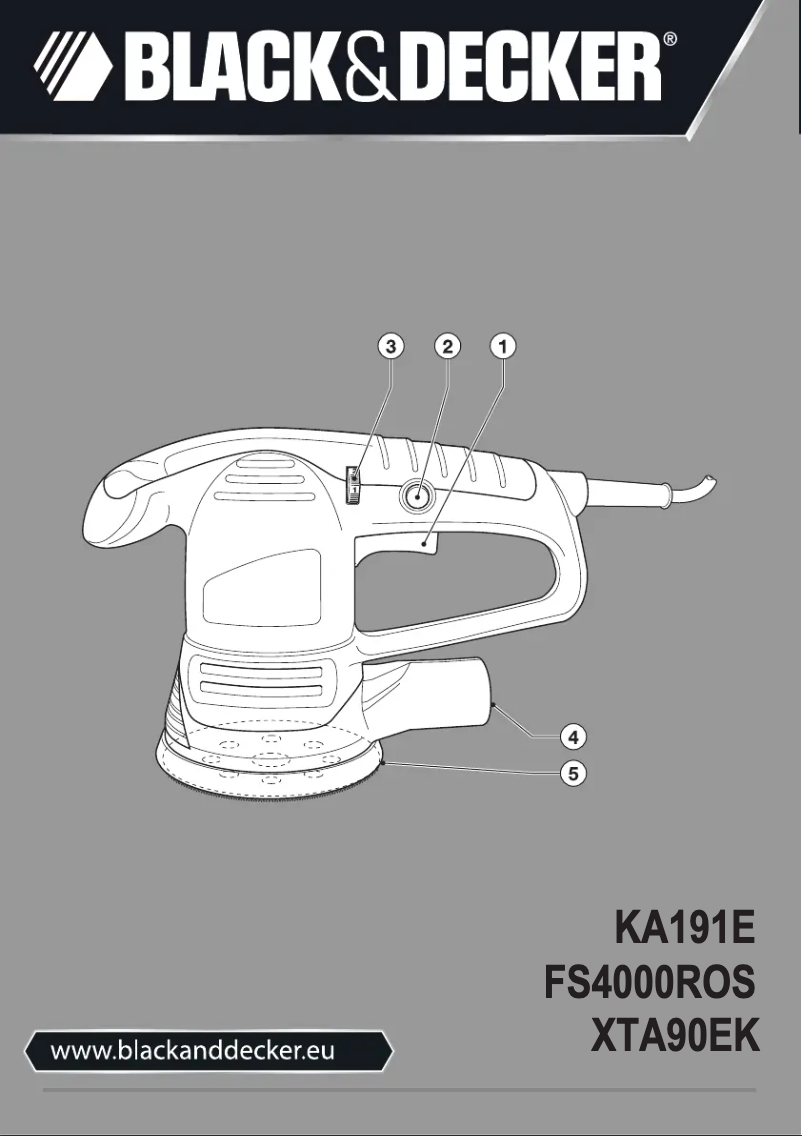 Page 1 de la notice Manuel utilisateur Black & Decker KA191EK