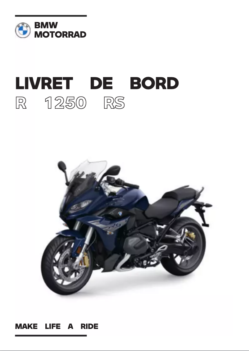 First page image of the manual for R 1250 RS (2021)