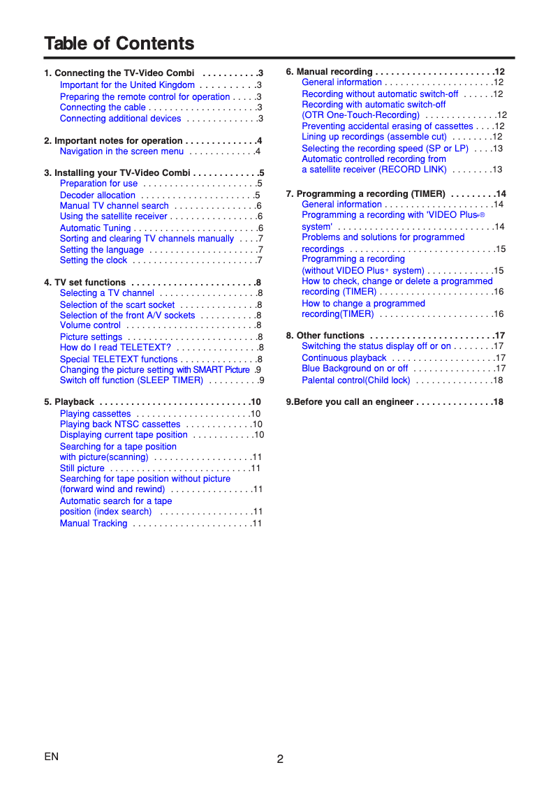 Page n°1 - Manuel utilisateur Philips 14PV360