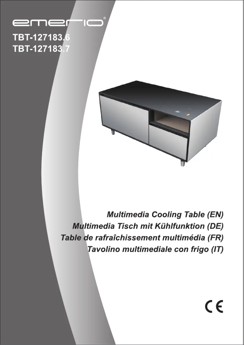 Page 1 de la notice Manuel utilisateur Emerio TBT-127183.6