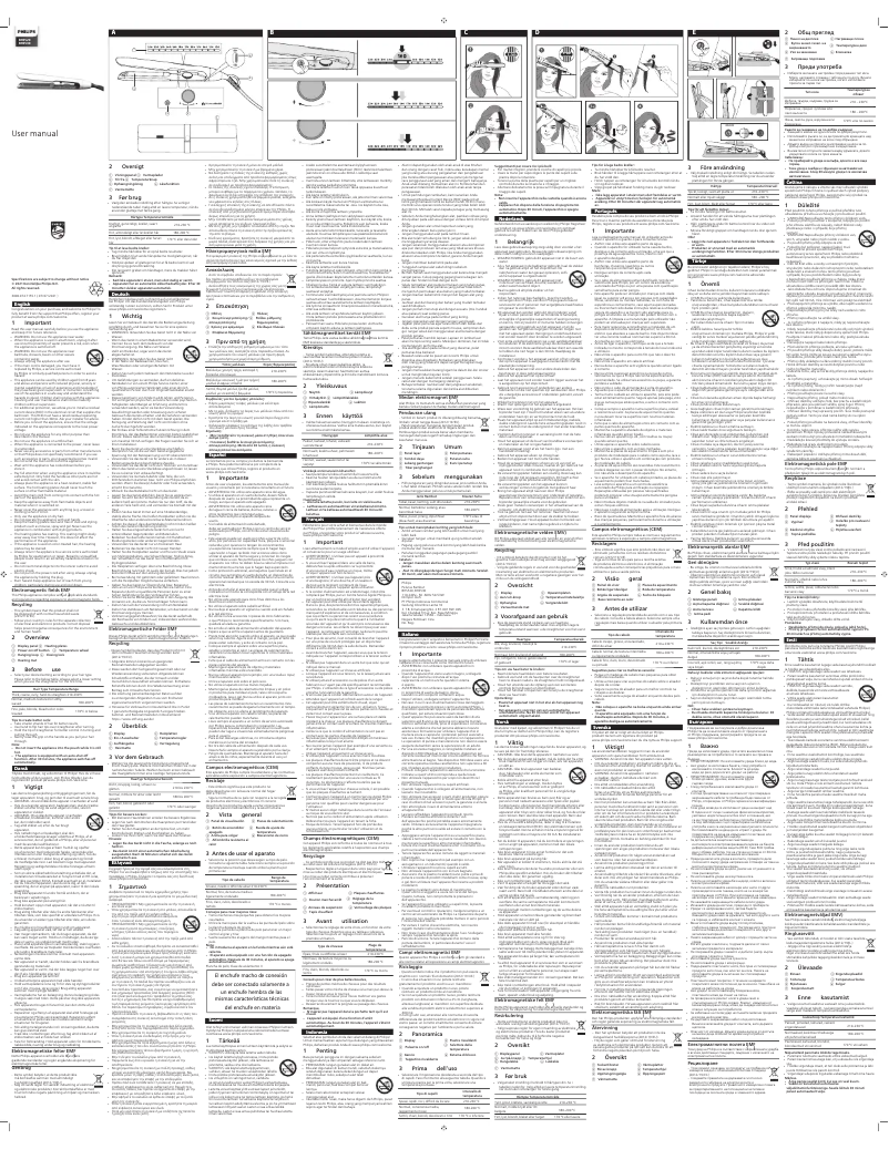 Page n°1 - Manuel utilisateur Philips BHS530