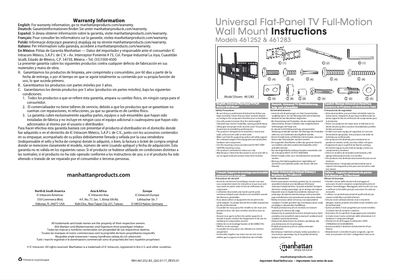 Page n°1 - Manuel utilisateur Manhattan 461252