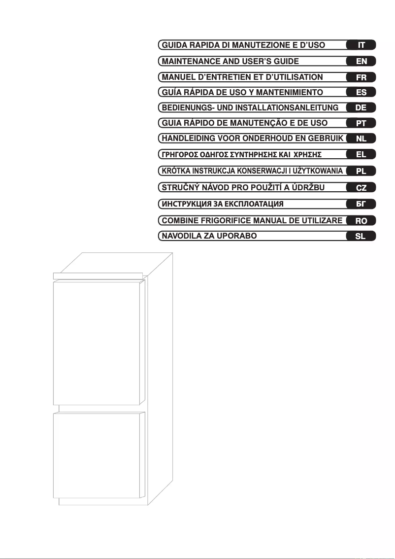 Page n°1 - Manuel utilisateur Candy CKBBF 172 KN