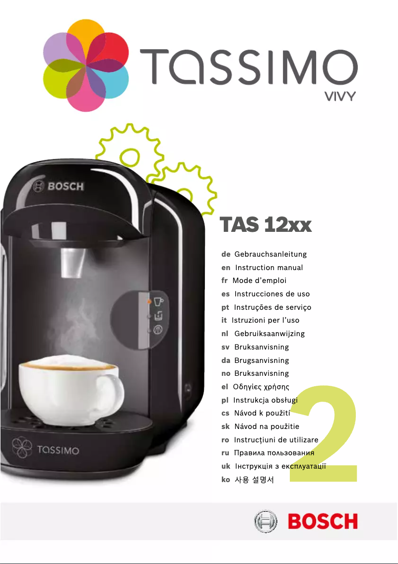 Image de la première page du manuel de l'appareil Tassimo TAS4304