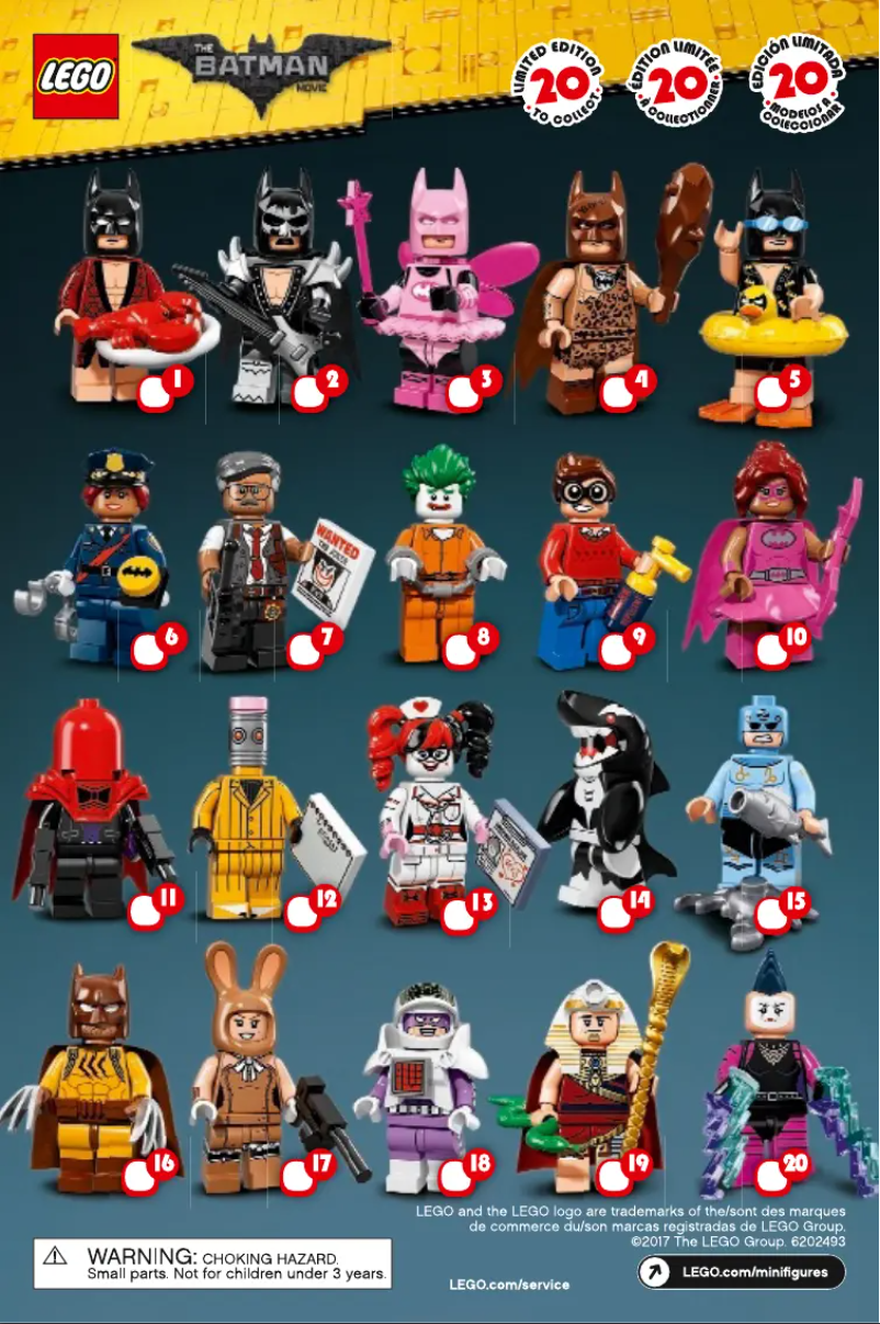 Image de la première page du manuel de l'appareil Minifigures 71017