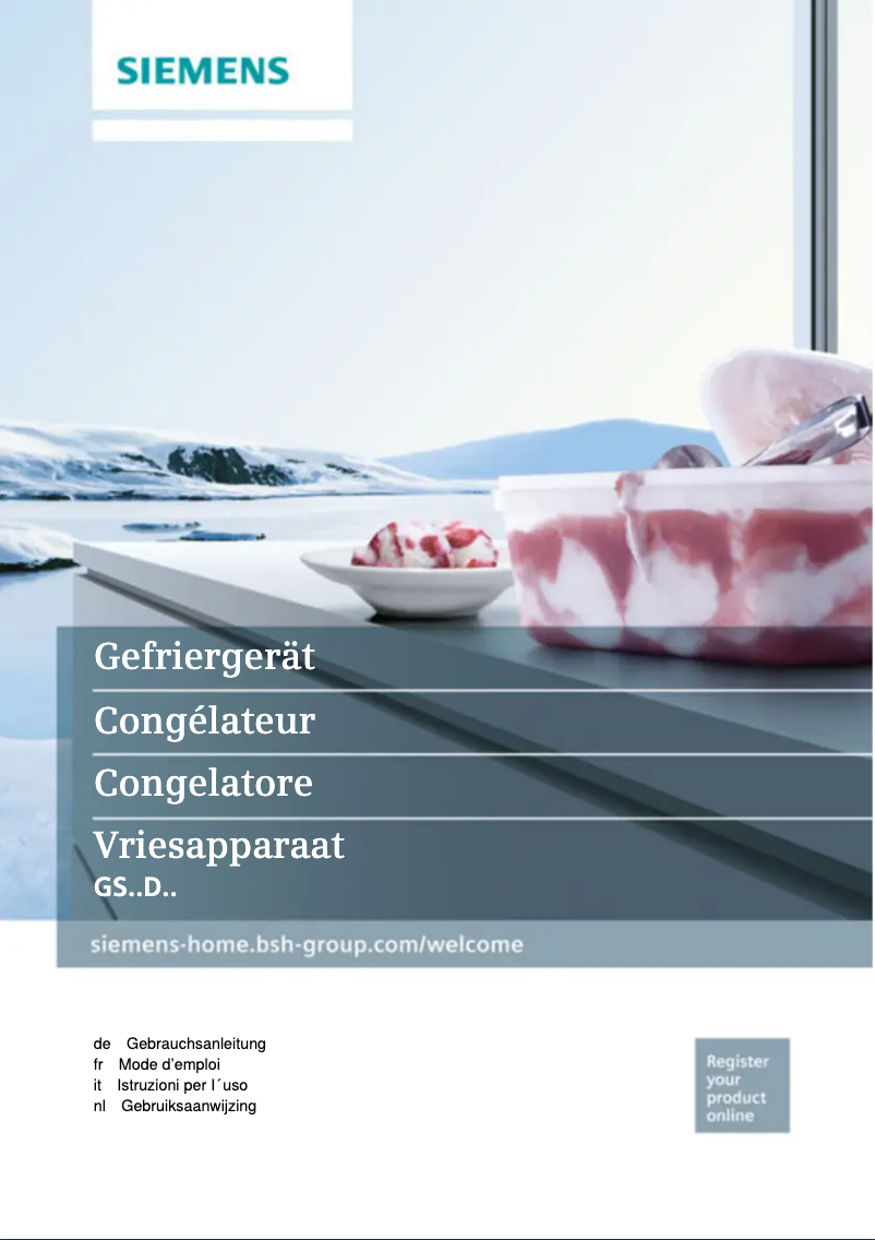 Image de la première page du manuel de l'appareil GS36DBI2V