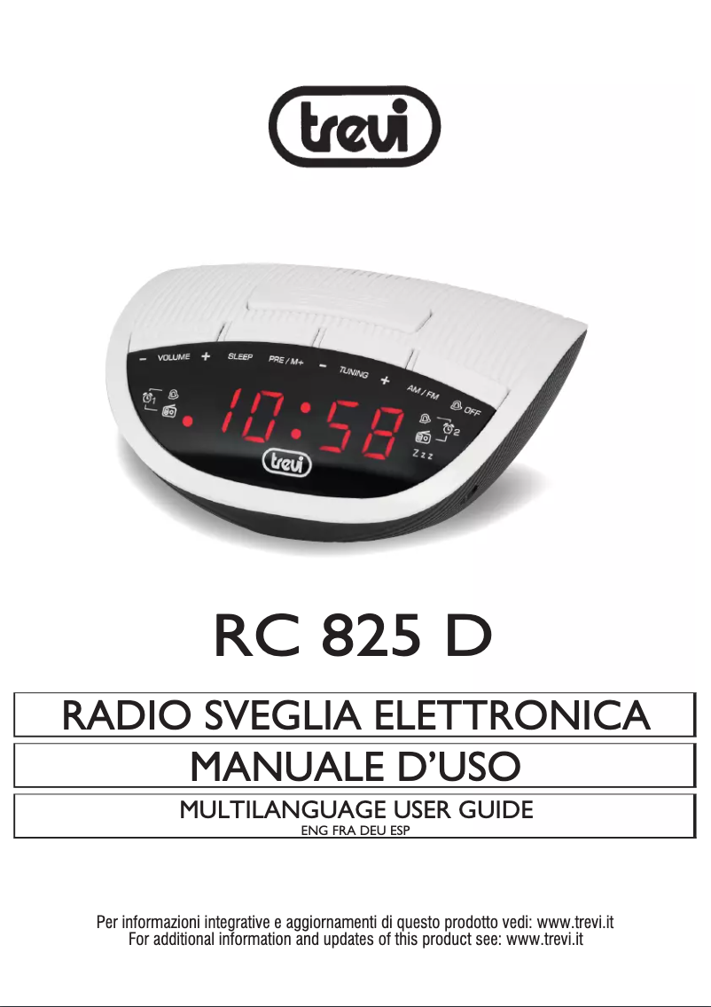 Image de la première page du manuel de l'appareil RC 825 D