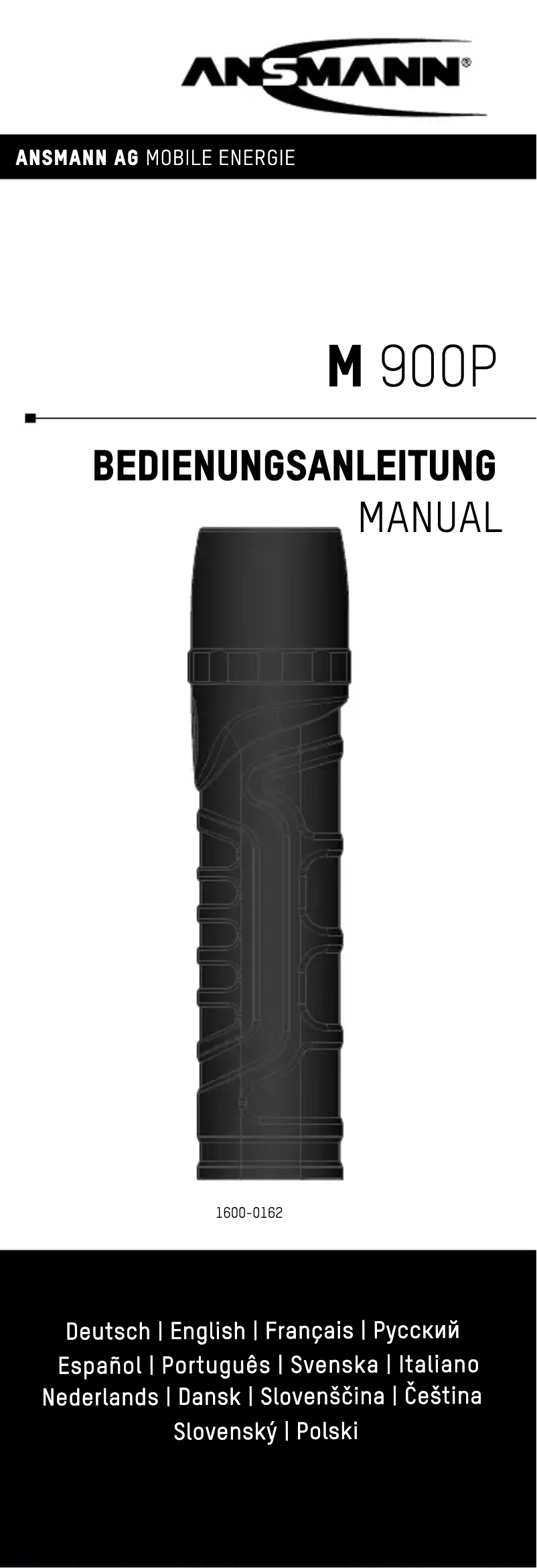 Page n°1 - Manuel utilisateur Ansmann M900P