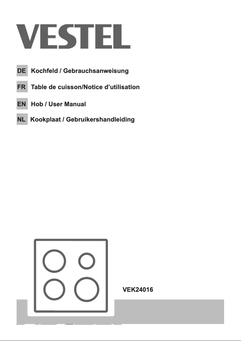 Page n°1 - Manuel utilisateur Vestel VEK24016