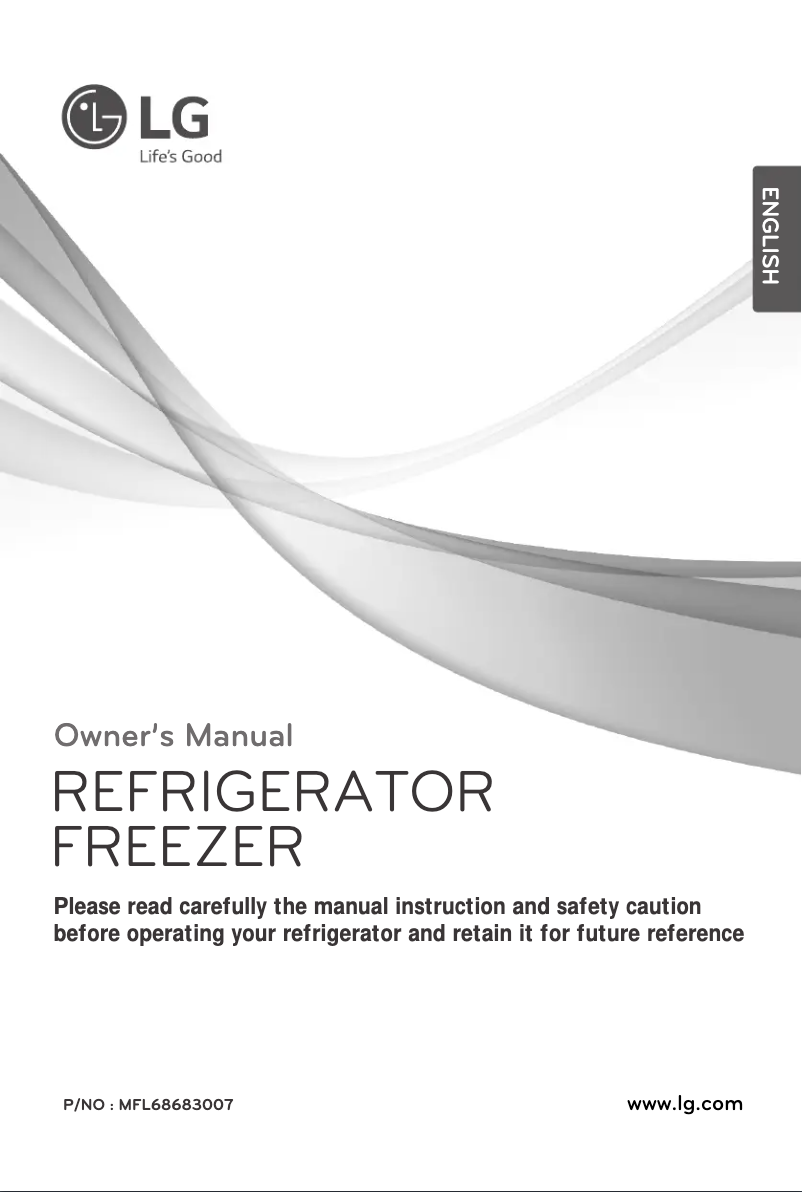 Page 1 de la notice Manuel utilisateur LG GN-B462RLCR