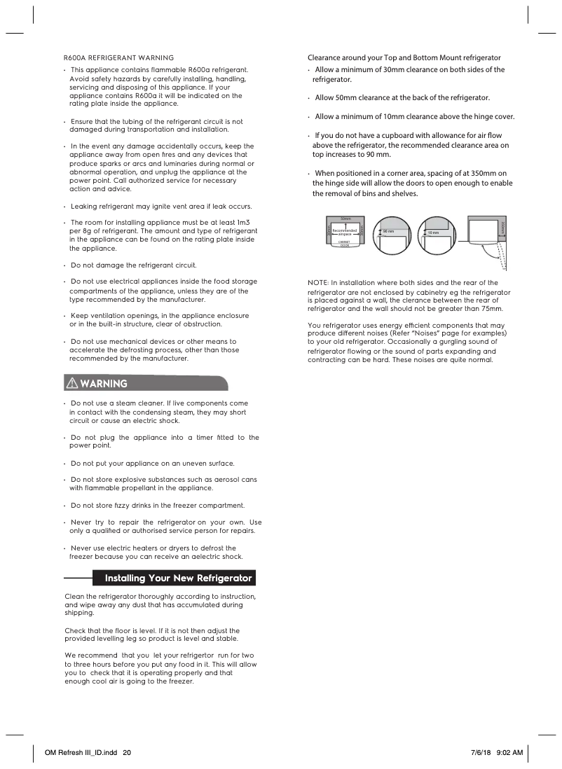 Page 1 de la notice Guide d'installation Electrolux EBB3700H-A