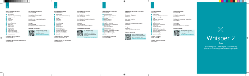 Page 1 de la notice Manuel utilisateur Duux Whisper 2