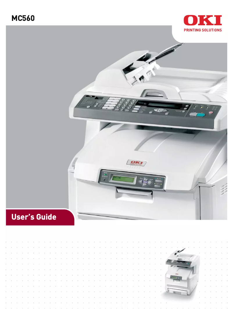 Page 1 de la notice Manuel utilisateur OKI MC560