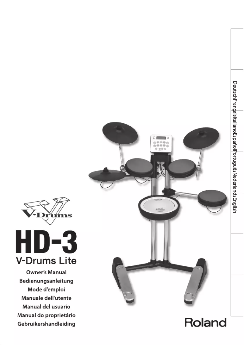 Image de la première page du manuel de l'appareil V-Drums Lite HD-3