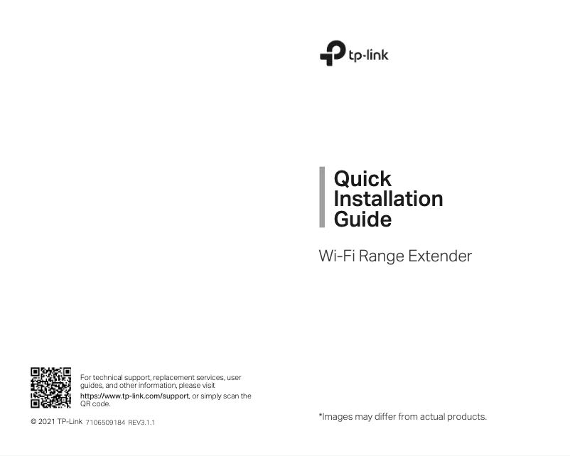 Page 1 de la notice Manuel utilisateur TP-Link RE455
