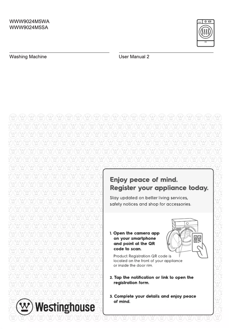 Page 1 de la notice Manuel utilisateur Westinghouse WWW9024M5SA