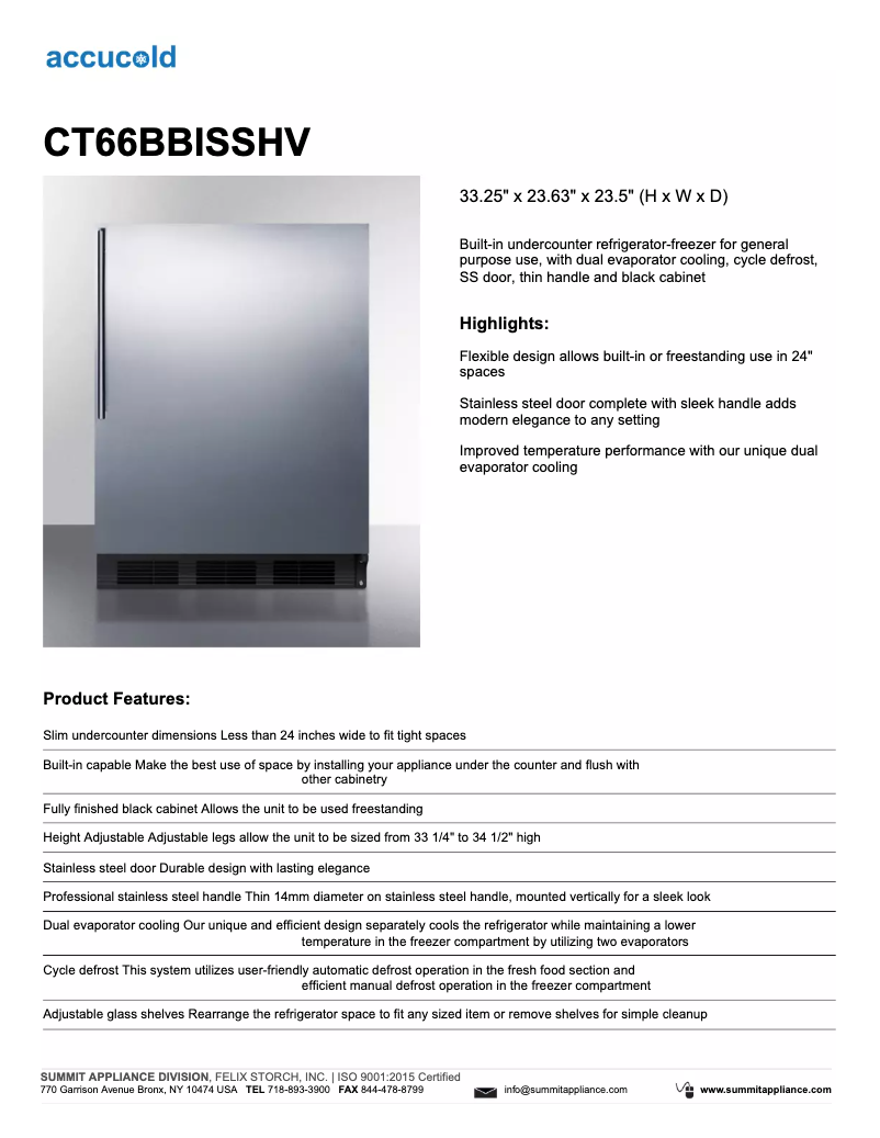 Image de la première page du manuel de l'appareil CT66BBIHV