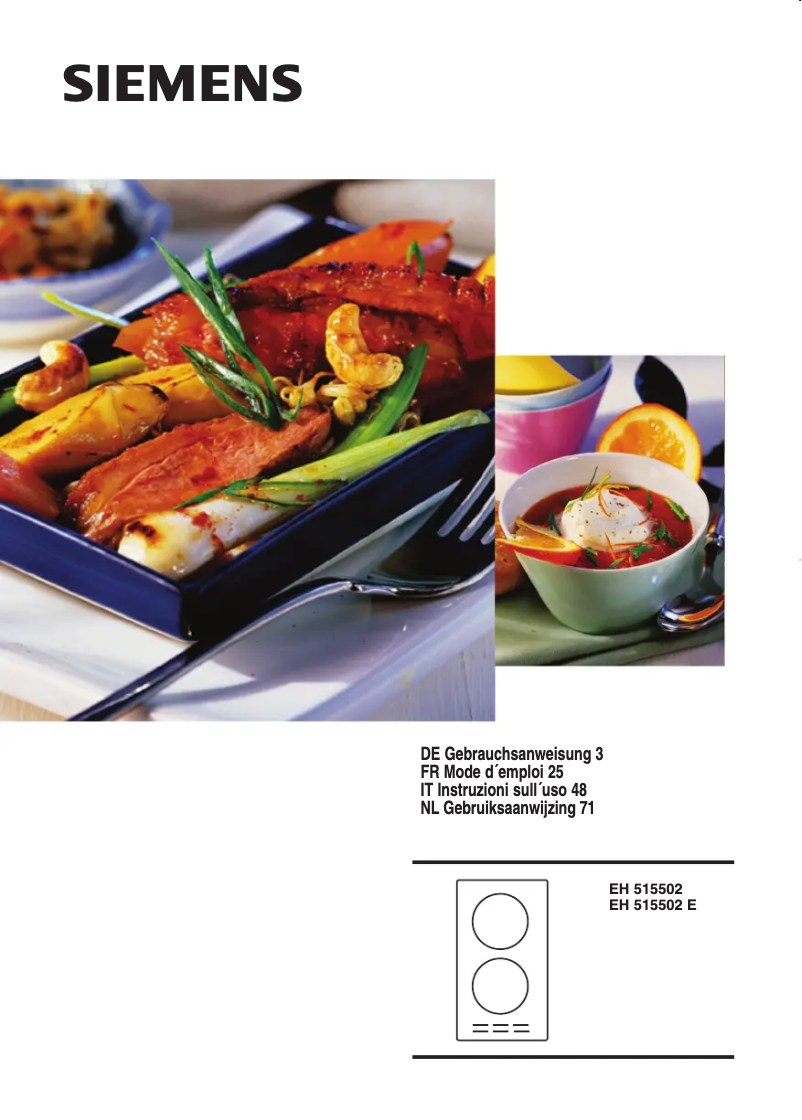 Page 1 de la notice Manuel utilisateur Siemens EH 512502E