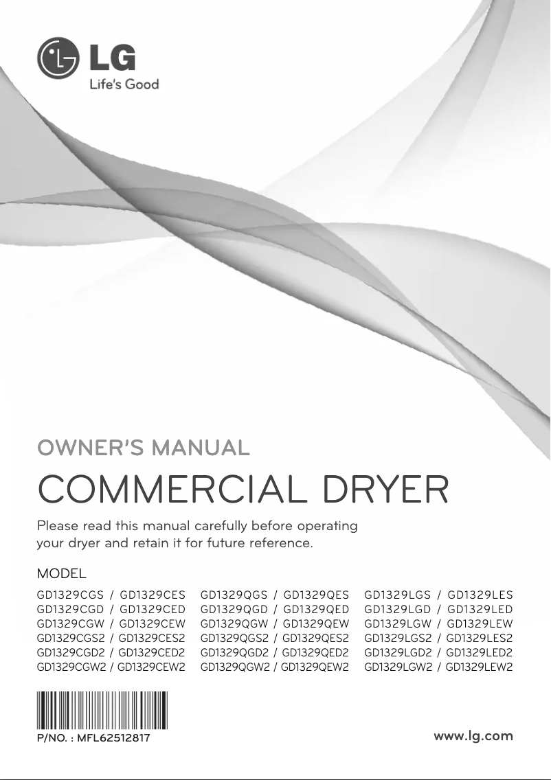 Página 1 del manual Manual de usuario LG GD1329W2