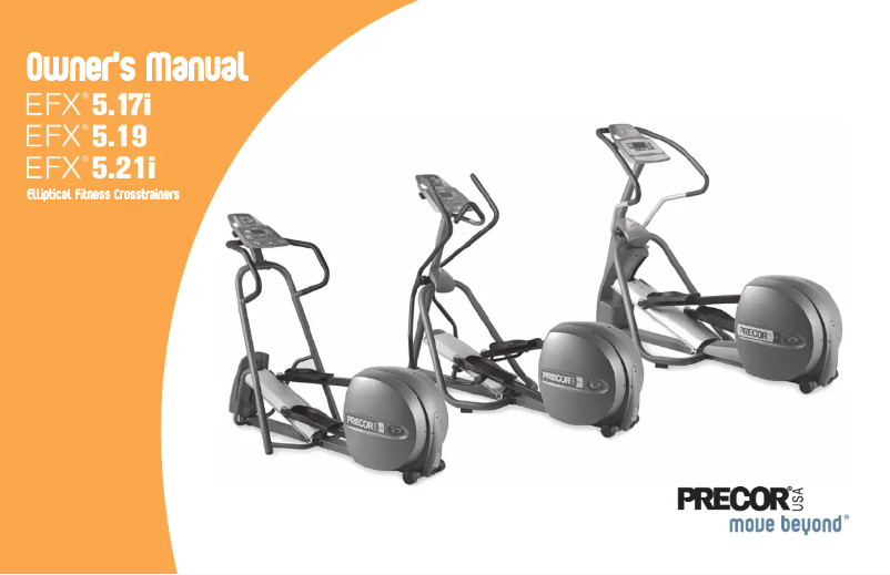 Page 1 de la notice Manuel utilisateur Precor EFX 5.17I