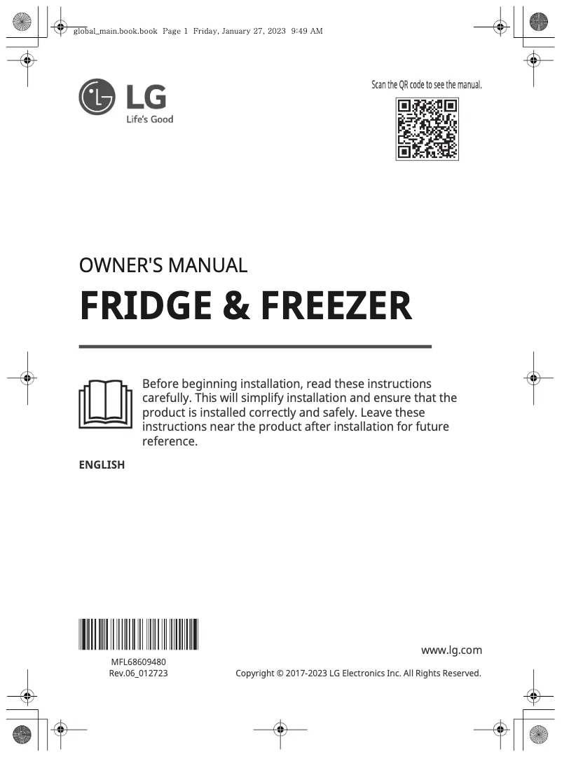 Image de la première page du manuel de l'appareil GC-H502HLHU