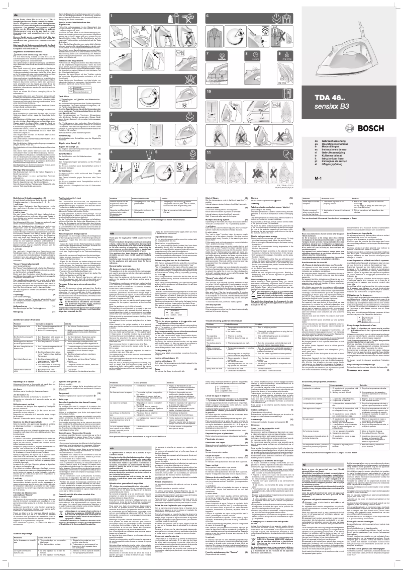 Page n°1 - Manuel utilisateur Bosch Sensixx B3 TDA4640